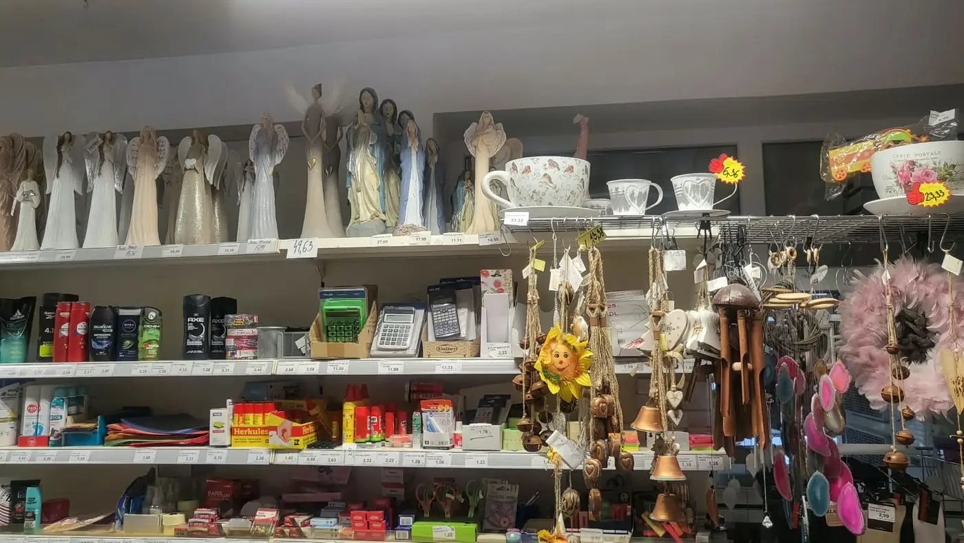 Angel figurines, mugs and stationery