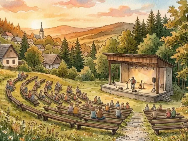 Na Bani amphitheatre in Rakytovce