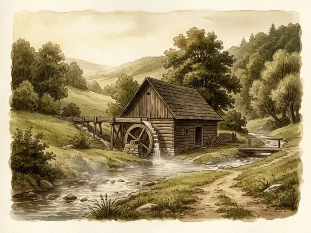 Site of the former water mill in Rakytovce